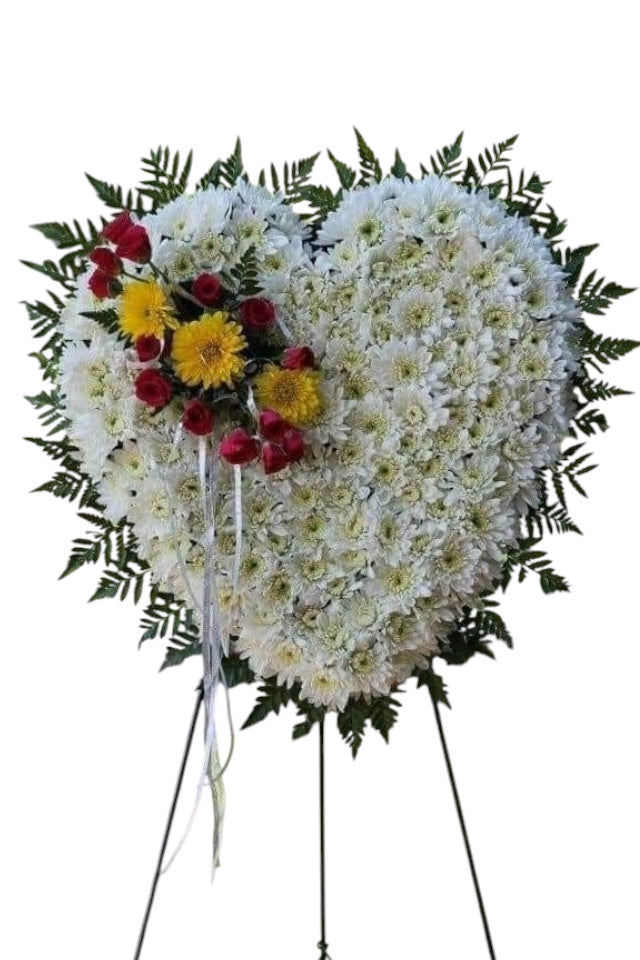 Corazon en pedestal